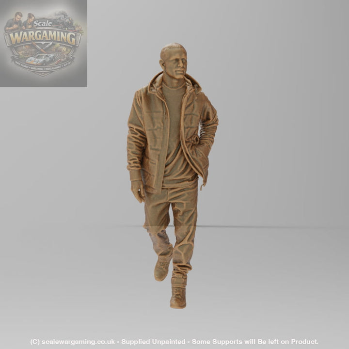 SW8193 Male Wearing Winter Coat - Figure