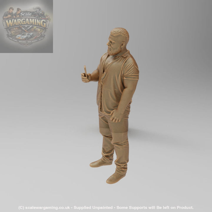 SW8200 Male Body Builder on Phone - Figure