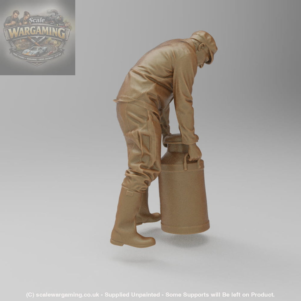 SW8201 Male Dairy Worker with Milk Churn - Figure