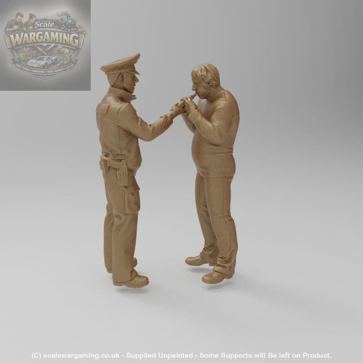 SW8210 Policeman taking breath test - Figure