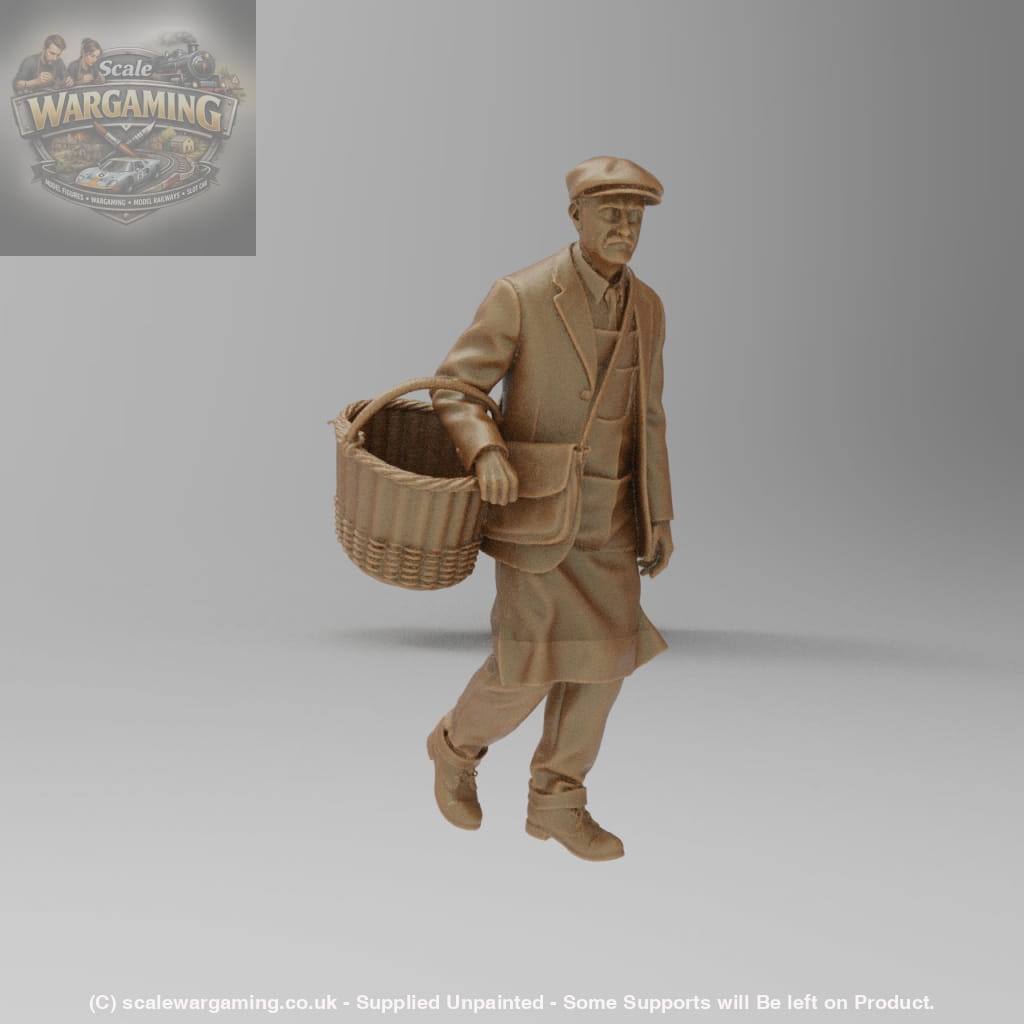 SW8213 Male Delivering With Basket - Figure