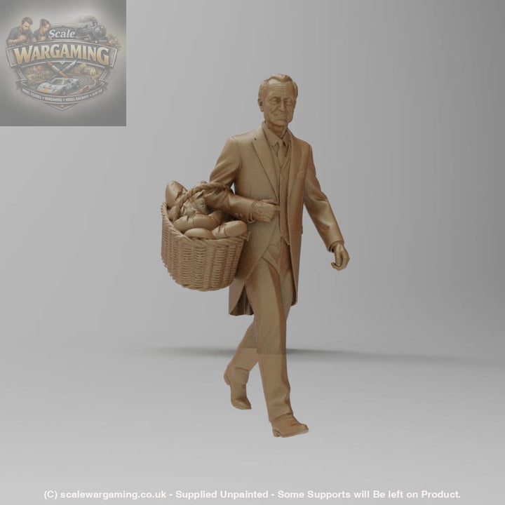 SW8219 Male Butler With Bread - Figure
