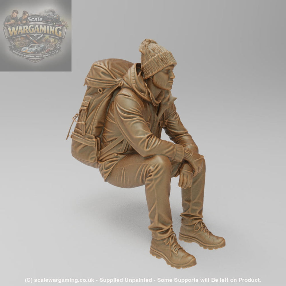 SW8221 Male Hiker Sitting - Figure