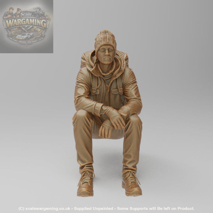 SW8221 Male Hiker Sitting - Figure