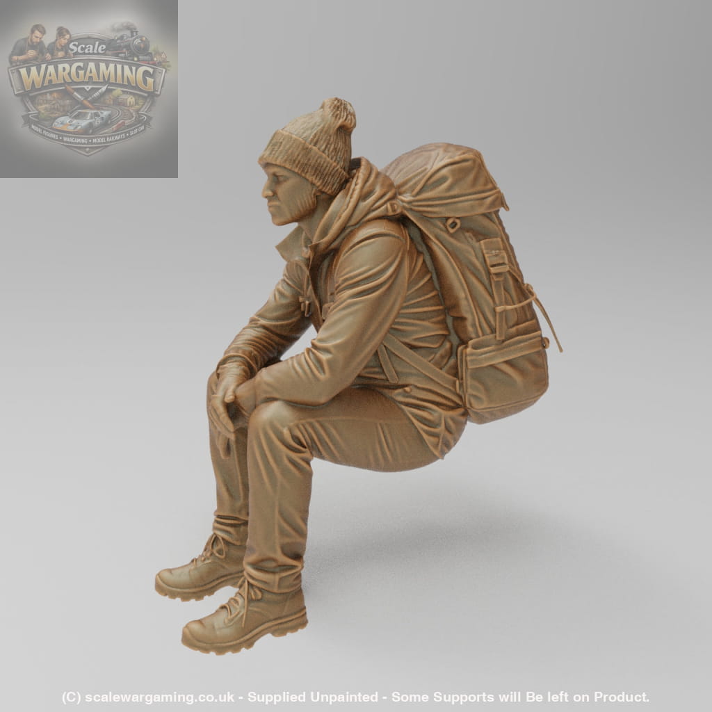 SW8221 Male Hiker Sitting - Figure