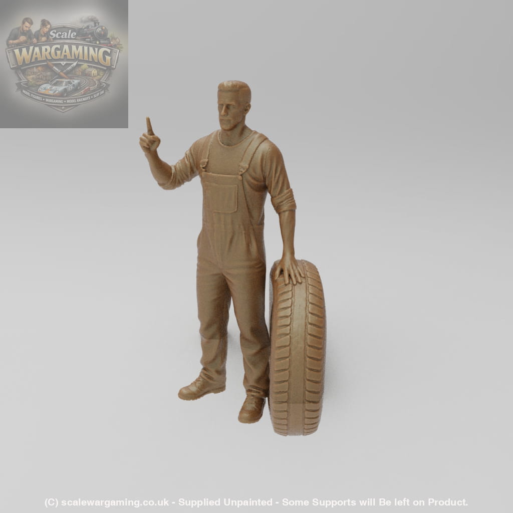 SW8224 Mechanic With Tyre - Figure