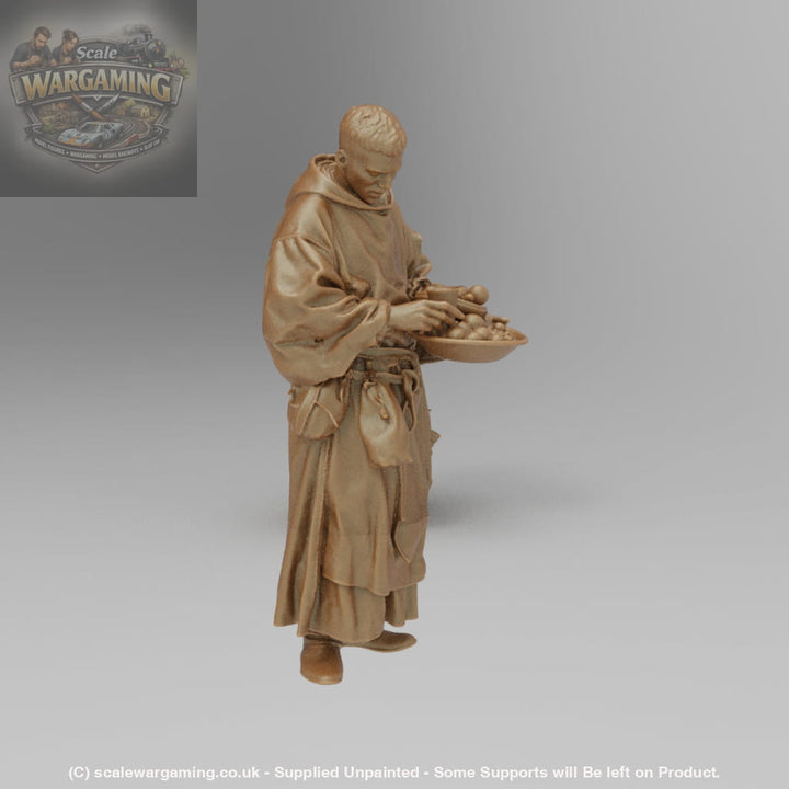 SW9001 Medieval Pilgrim with food Basket - Figure