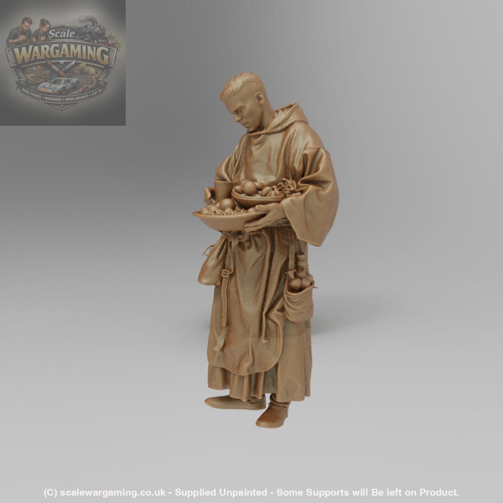 SW9001 Medieval Pilgrim with food Basket - Figure