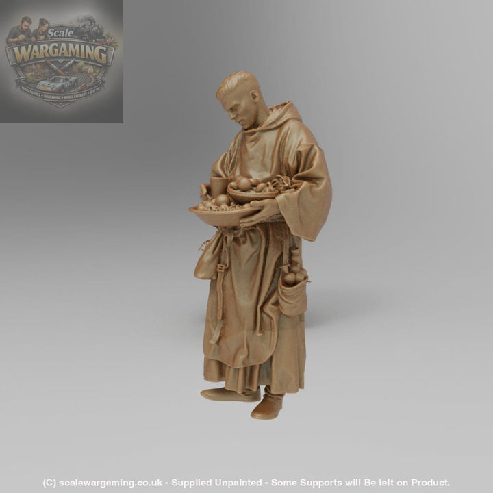 SW9001 Medieval Pilgrim with food Basket - Figure