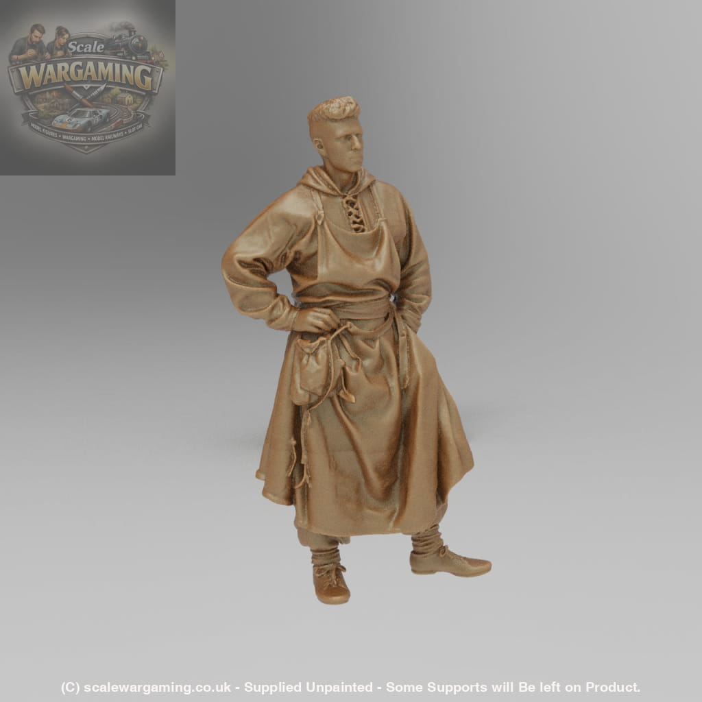 SW9002 Medieval Male with leather Apron - Figure