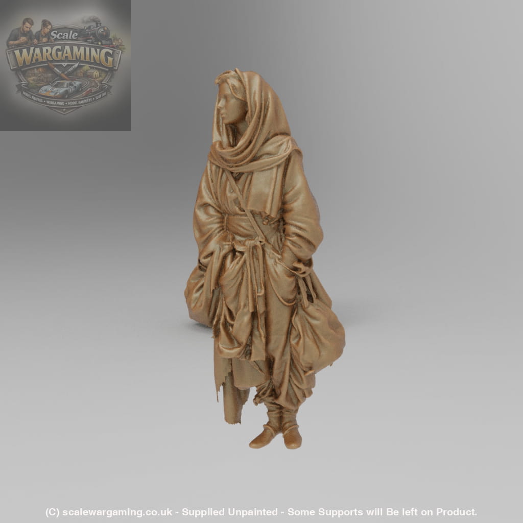 SW9004 Medieval Cloaked wonderer - Figure