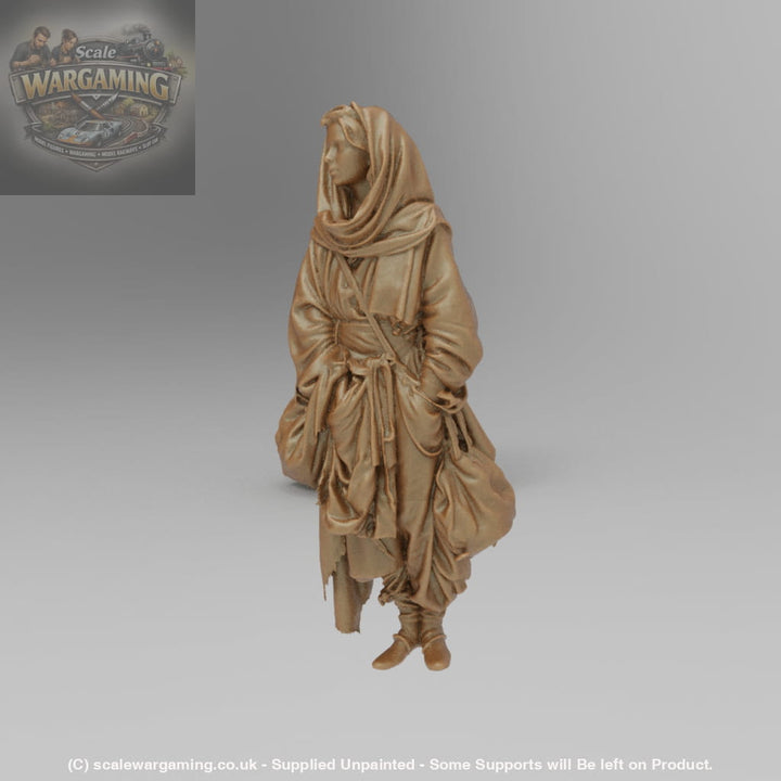 SW9004 Medieval Cloaked wonderer - Figure