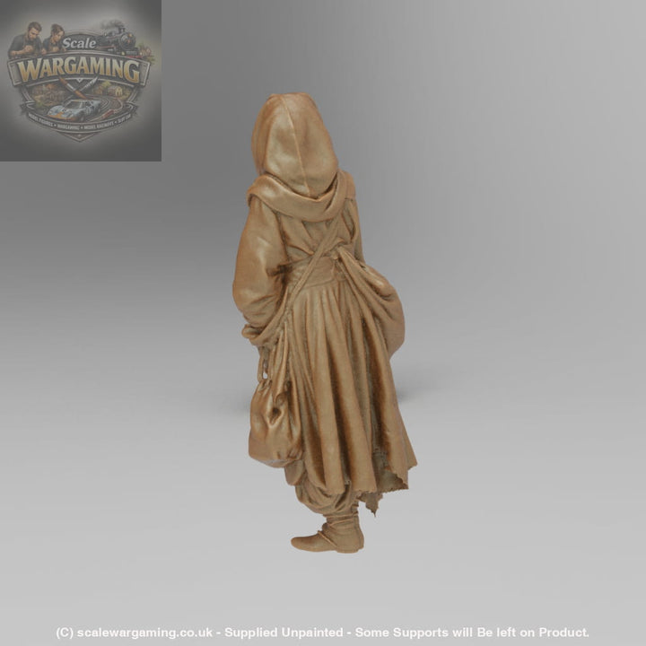 SW9004 Medieval Cloaked wonderer - Figure