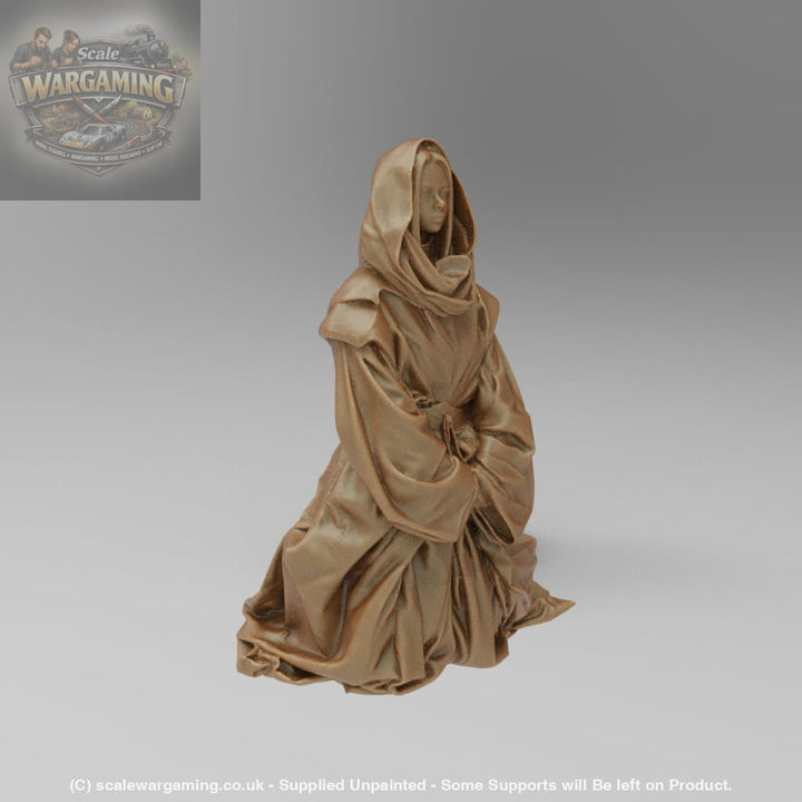 SW9016 Medieval Nun Praying - Figure