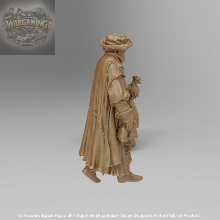 SW9021 Medieval Farmer and Chicken - Figure