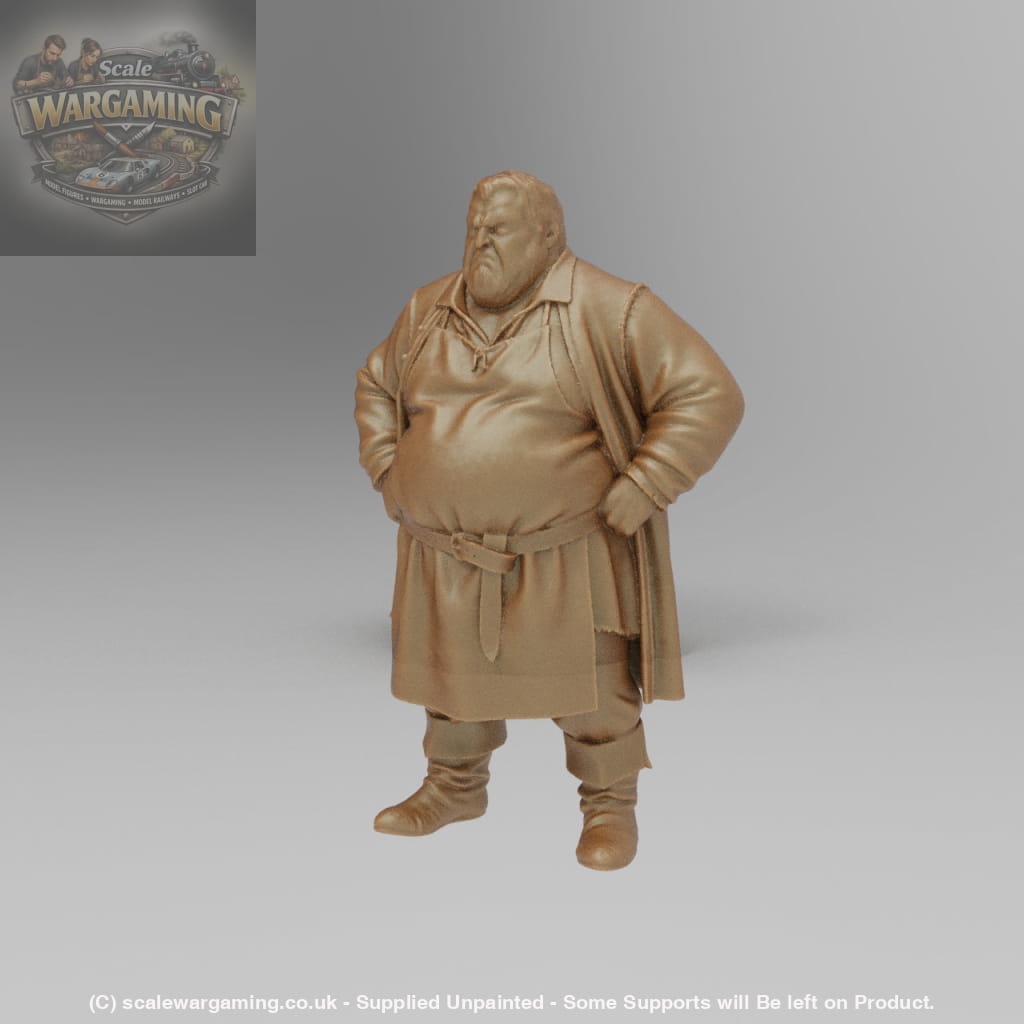 SW9022 Fat Medieval Male farmer - Figure
