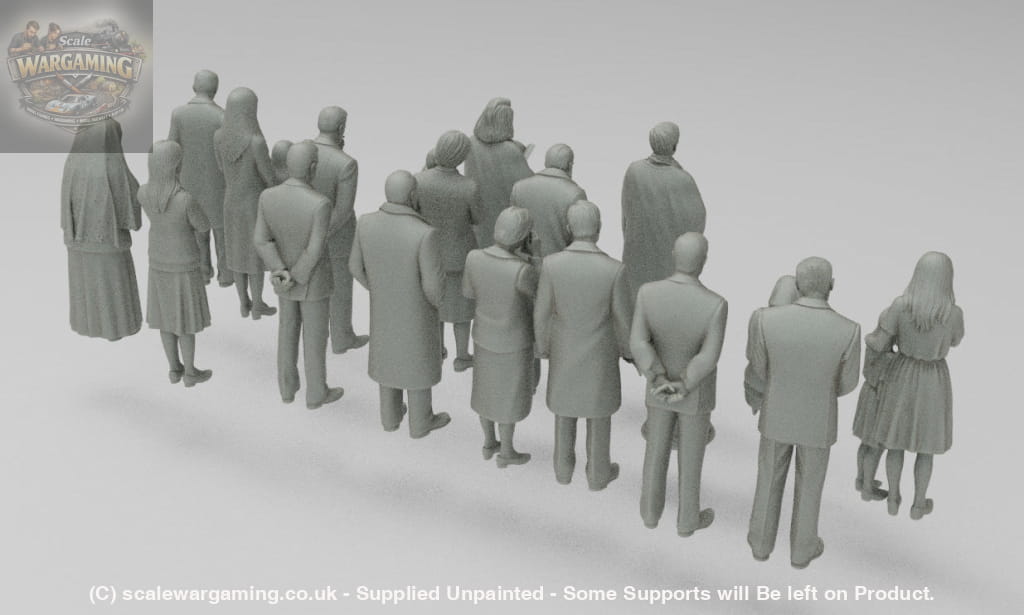 SW9034 Grieving Funeral Family Group - Figure