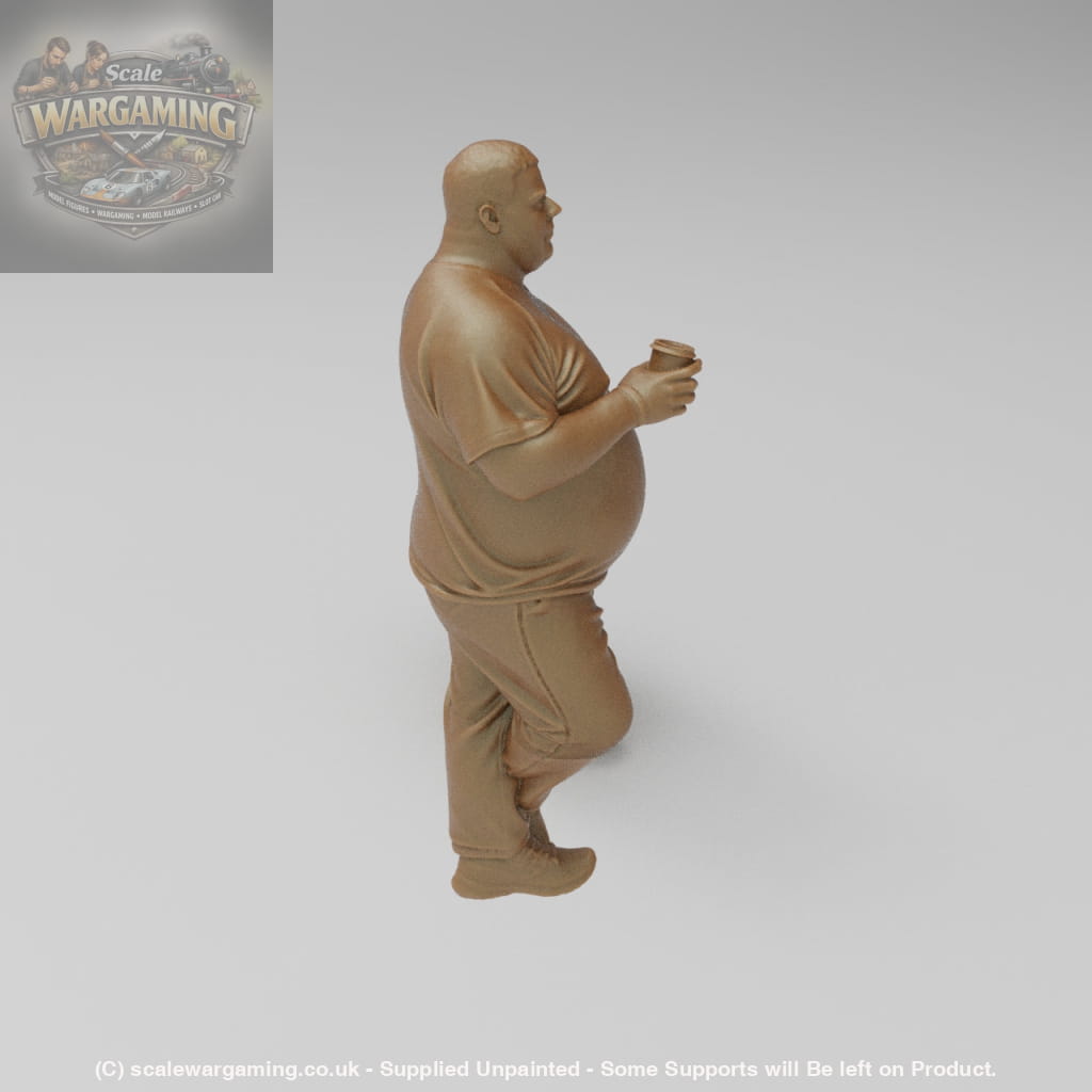SW9074 Large Male with Coffee - Figure