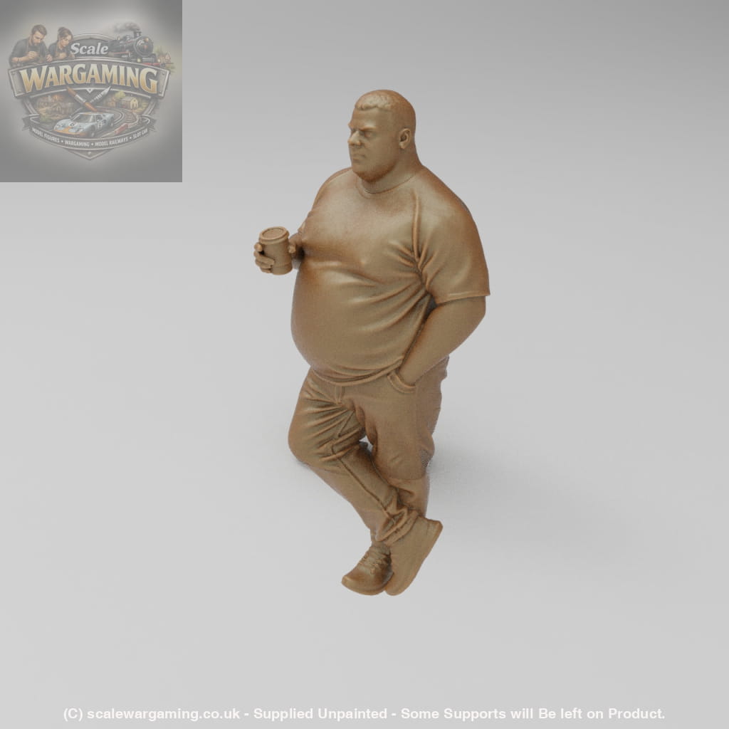 SW9074 Large Male with Coffee - Figure