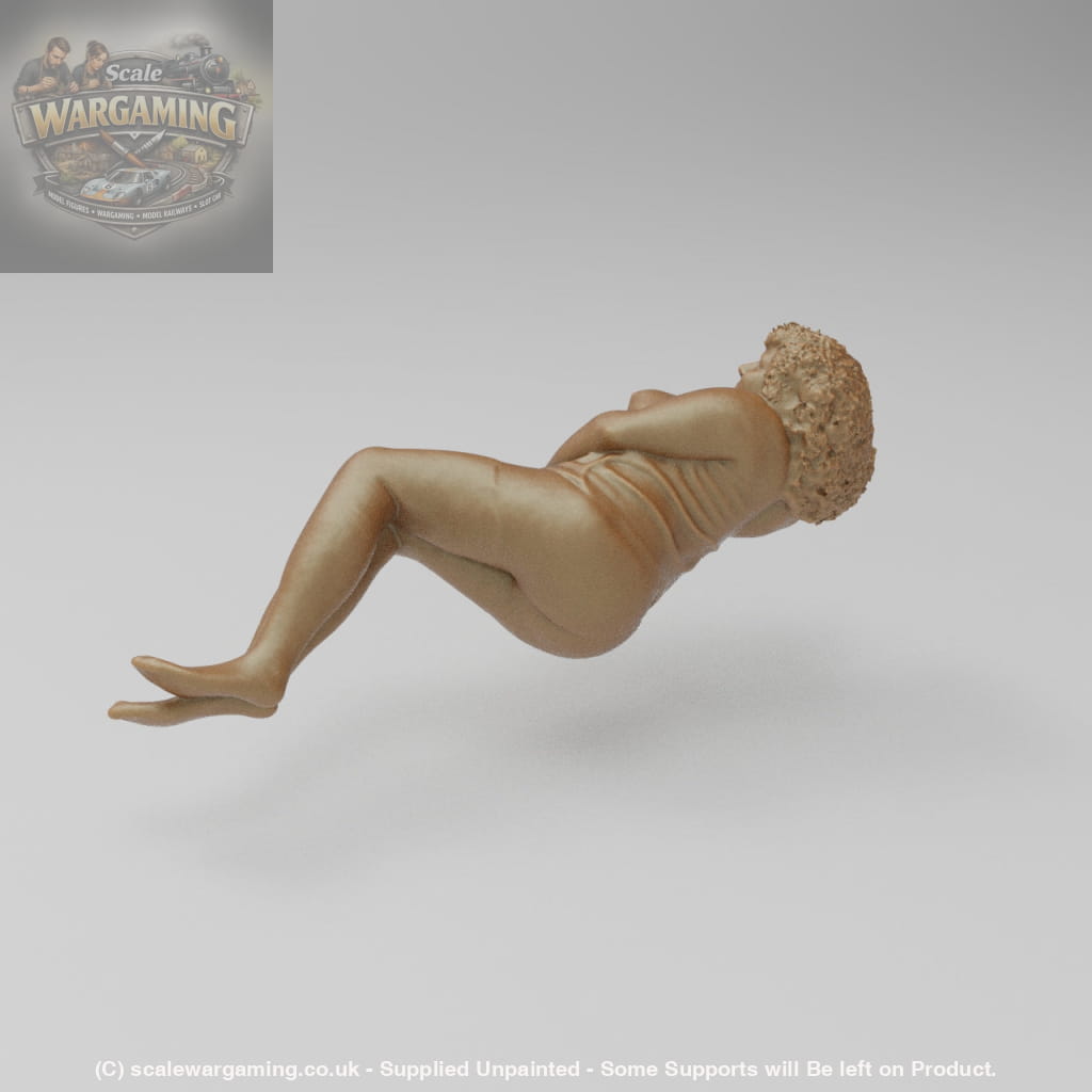 SW9097 Female on Bed Topless - Figure