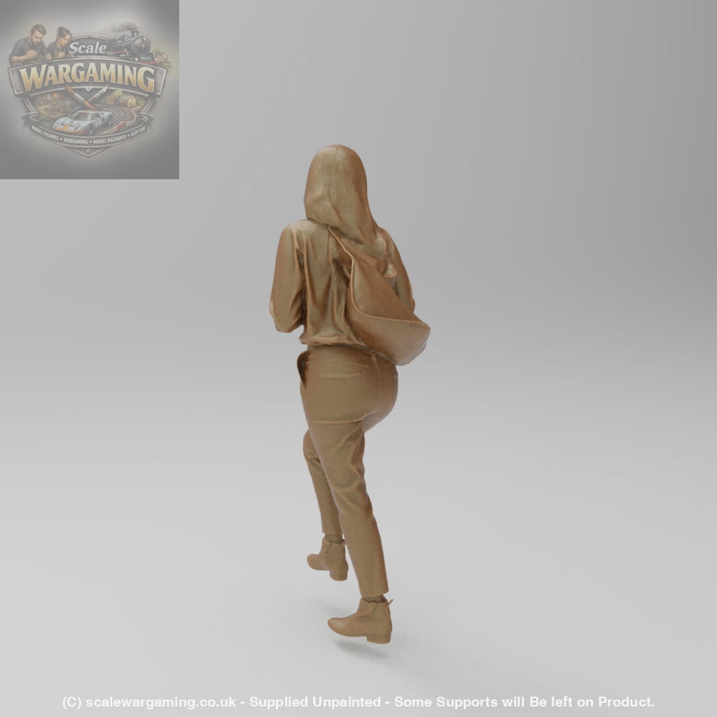 SW9123 Girl with coffee on stairs - Figure