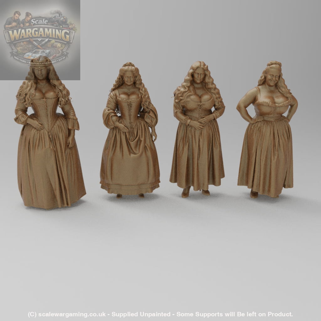 SW9125 4 Medieval Busty Girls - Figure