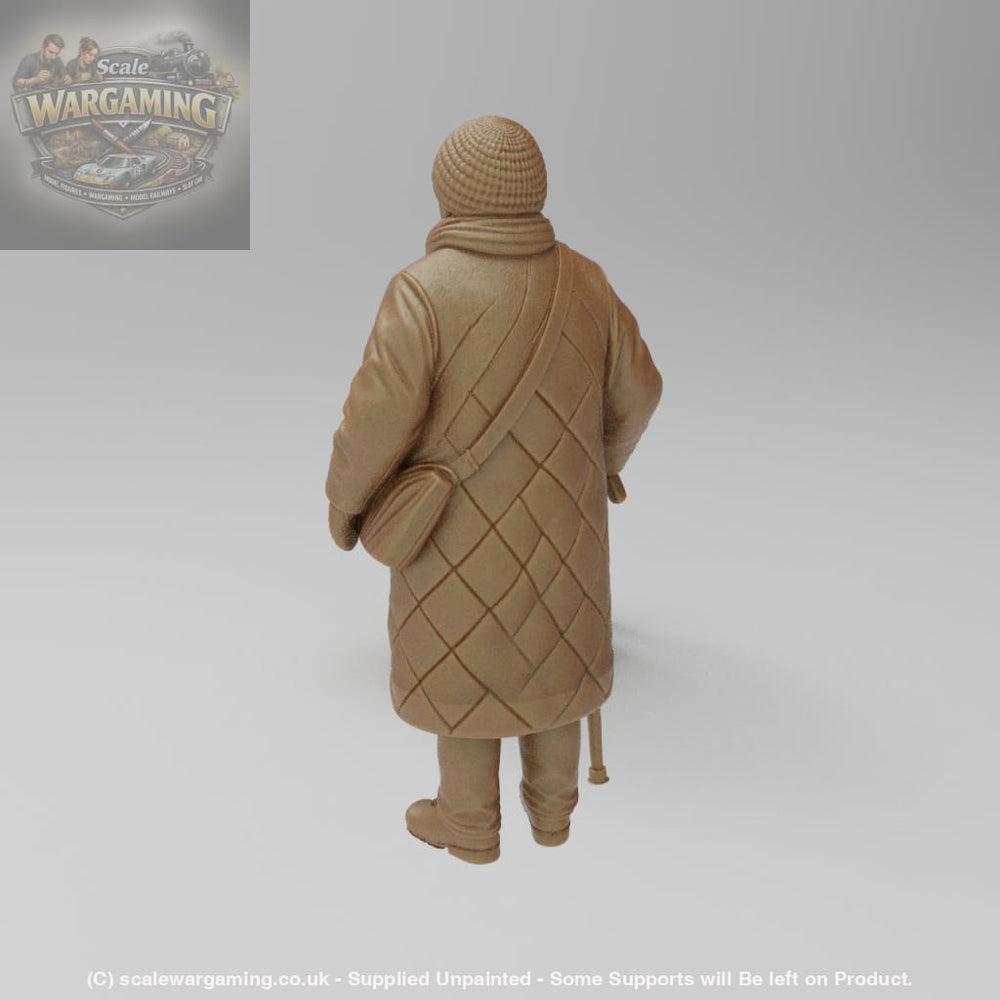 SW9155 Female Pensioner in Winter Coat - Figure