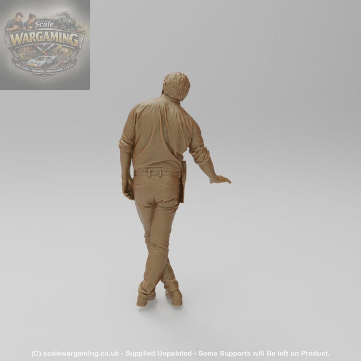 SW9171 Man Leaning on Wall - Figure
