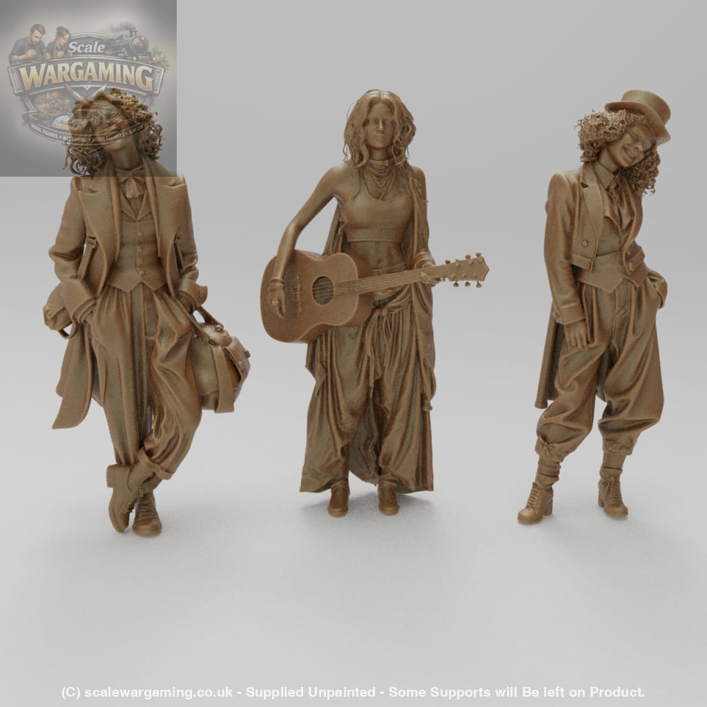 SW9199 3 Female Street Entertainers - Figure