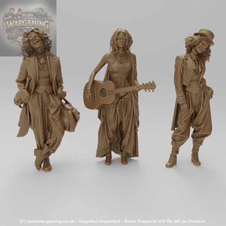 SW9199 3 Female Street Entertainers - Figure