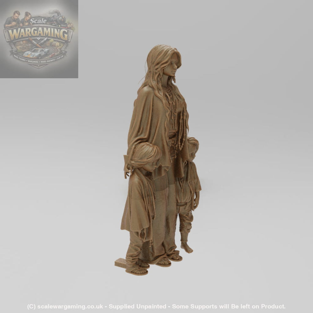 SW9201 Hippie Mum and Kids - Figure