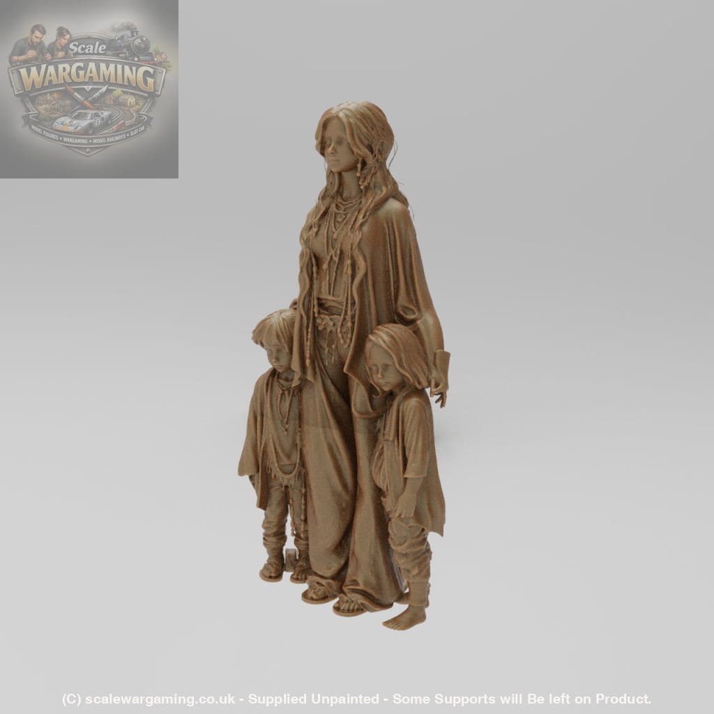 SW9201 Hippie Mum and Kids - Figure