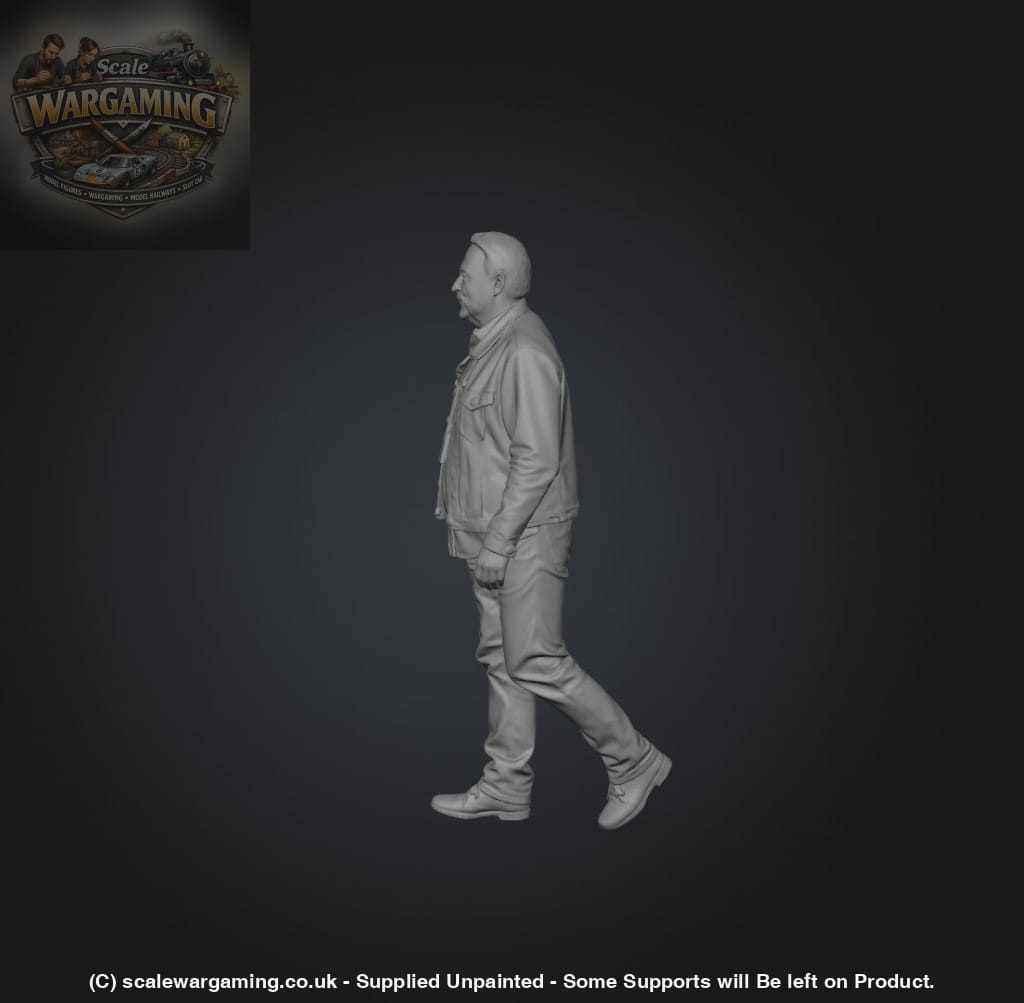 SW9203 Older Male in Denim Walking - Figure
