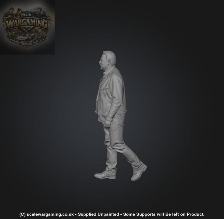 SW9203 Older Male in Denim Walking - Figure