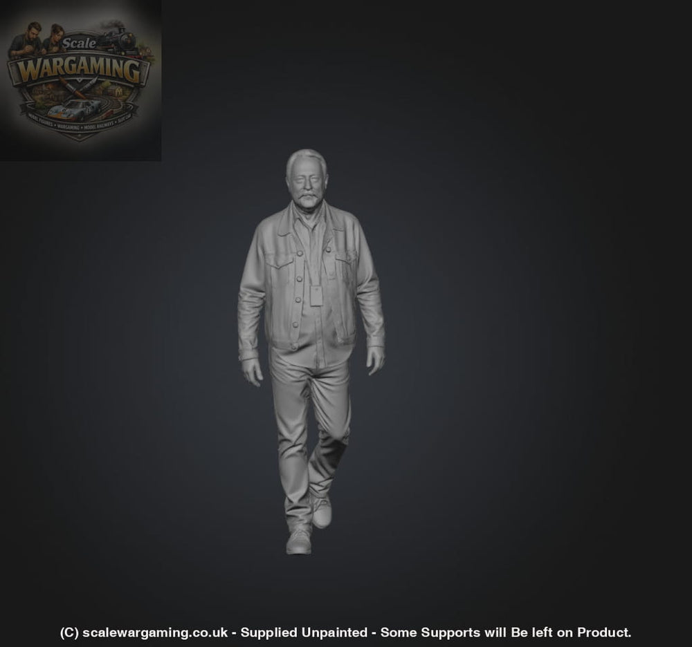 SW9203 Older Male in Denim Walking - Figure