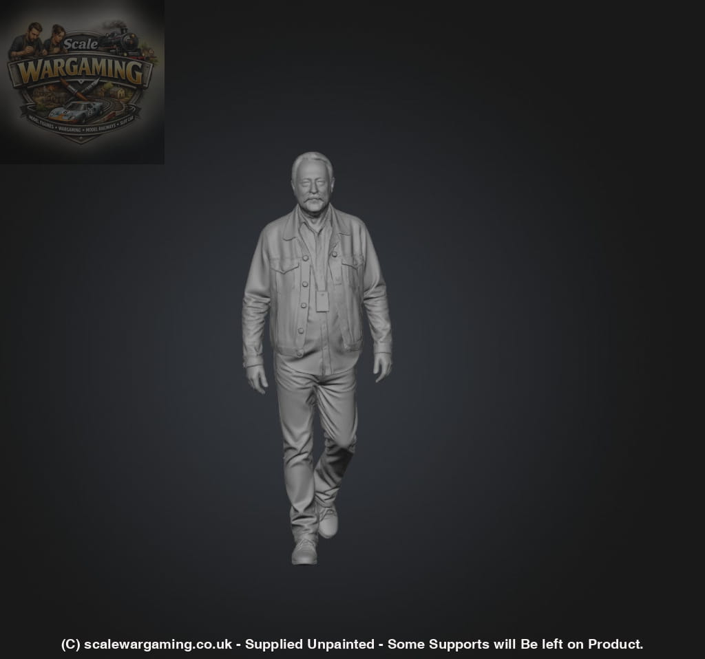 SW9203 Older Male in Denim Walking - Figure