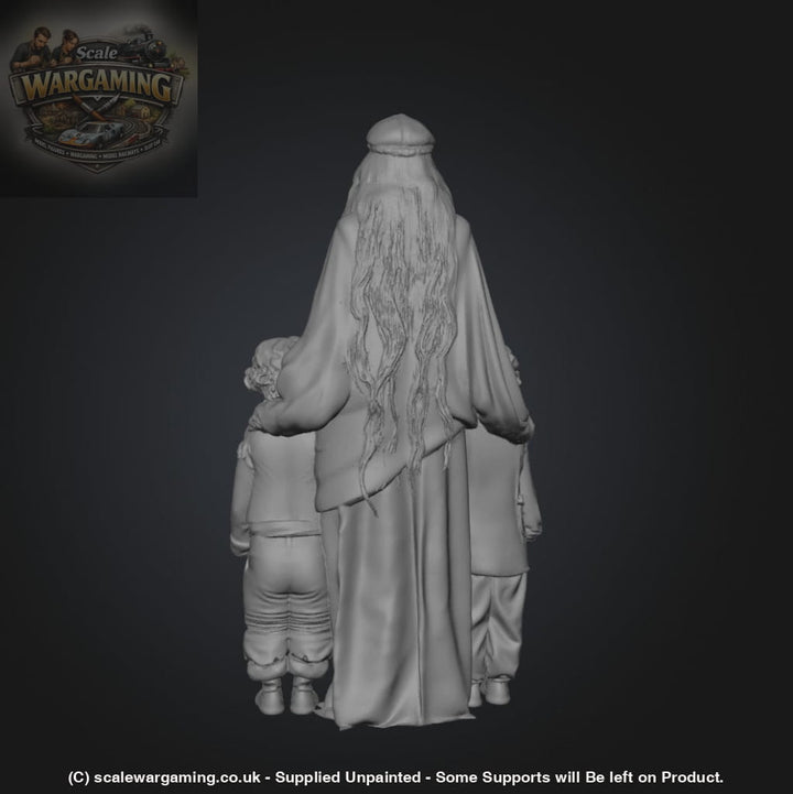 SW9207 Hippie Mum and Children - Figure