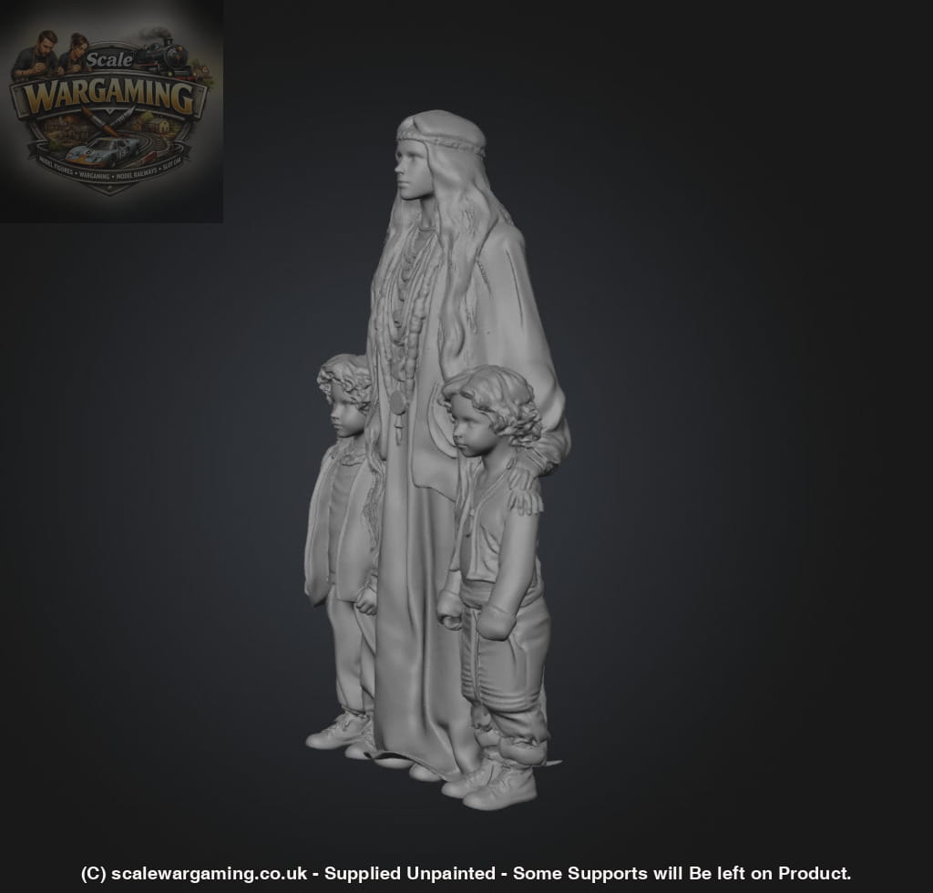 SW9207 Hippie Mum and Children - Figure