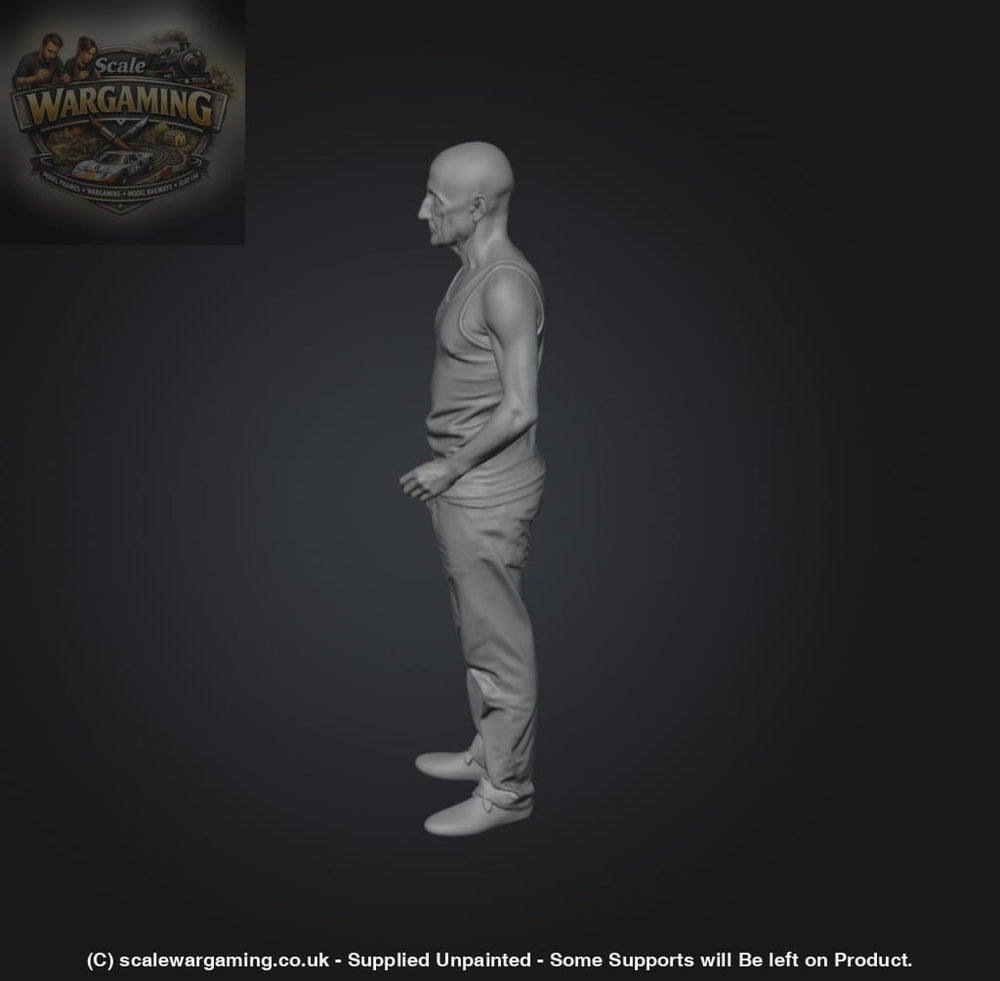 SW9232 Pensioner in Vest - Figure