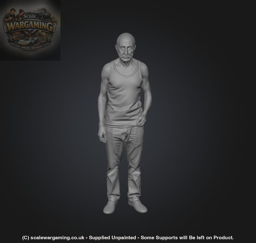 SW9232 Pensioner in Vest - Figure