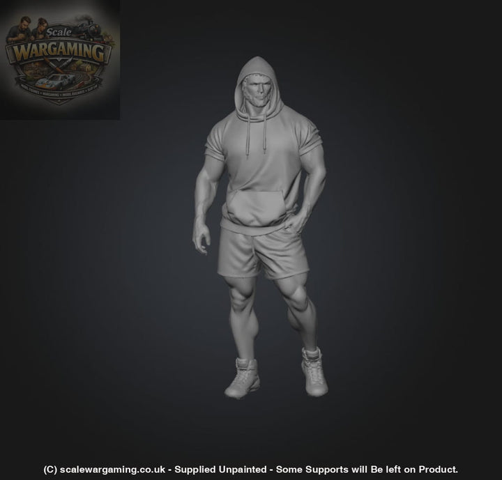 SW9242 Muscle man in hoodie - Figure