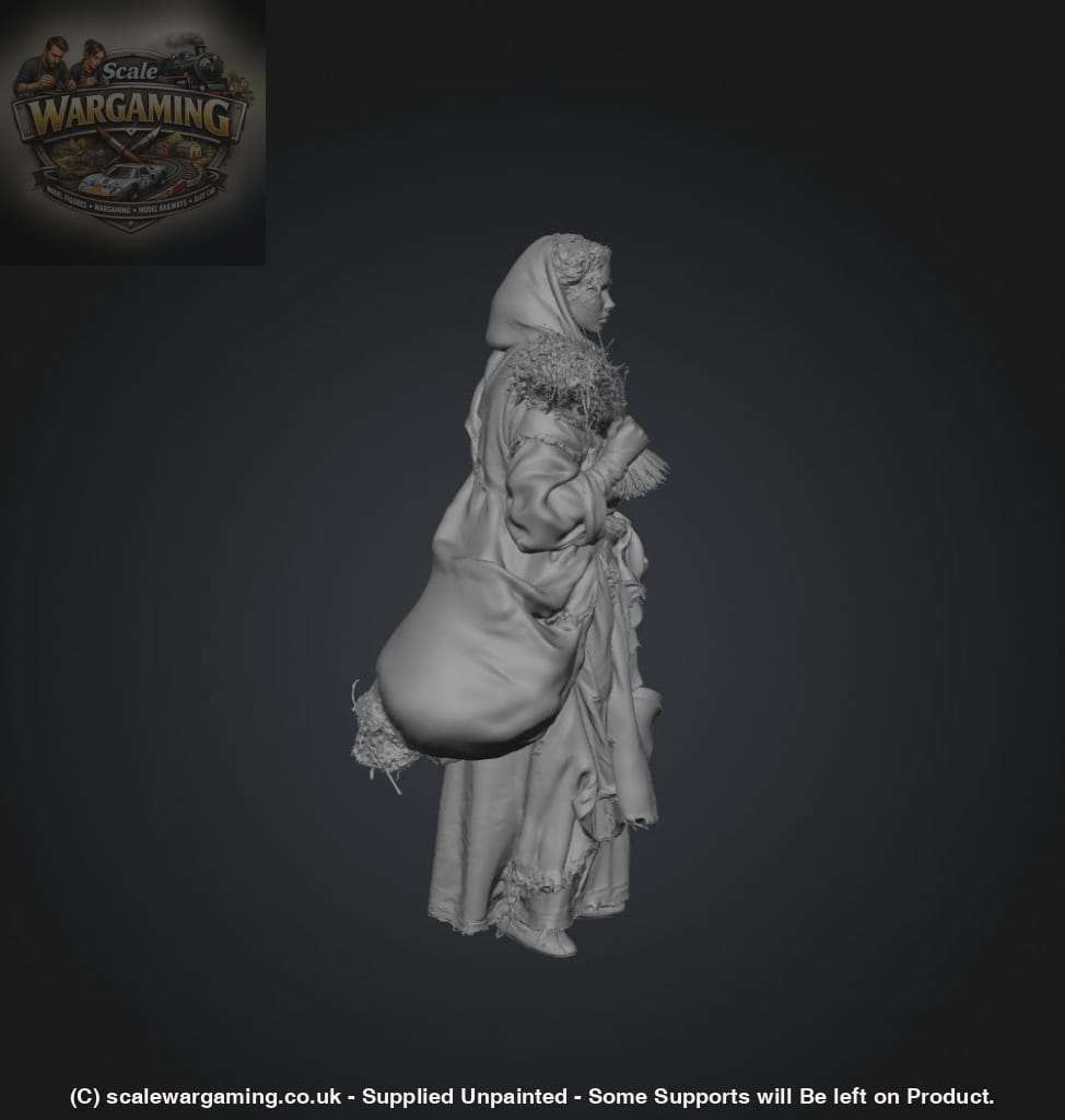 SW9248 Medieval Girl selling Herbs - Figure