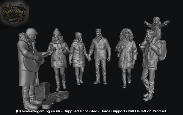 SW9258 Winter Busking Scene - Figure