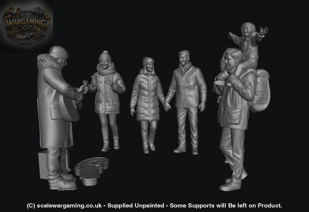 SW9258 Winter Busking Scene - Figure