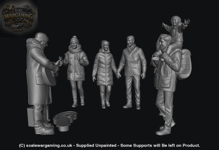 SW9258 Winter Busking Scene - Figure