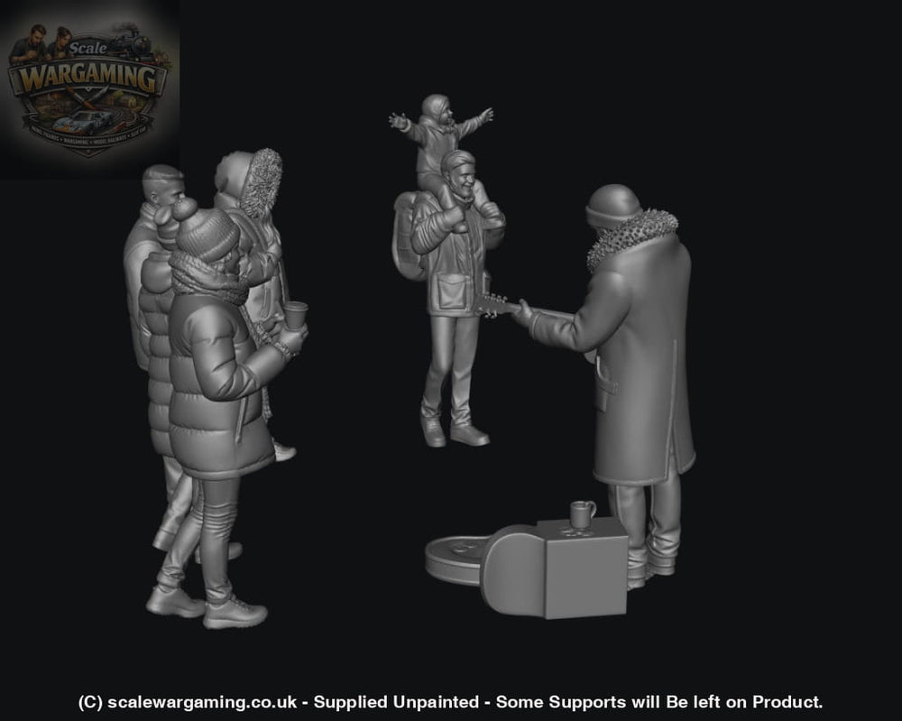 SW9258 Winter Busking Scene - Figure