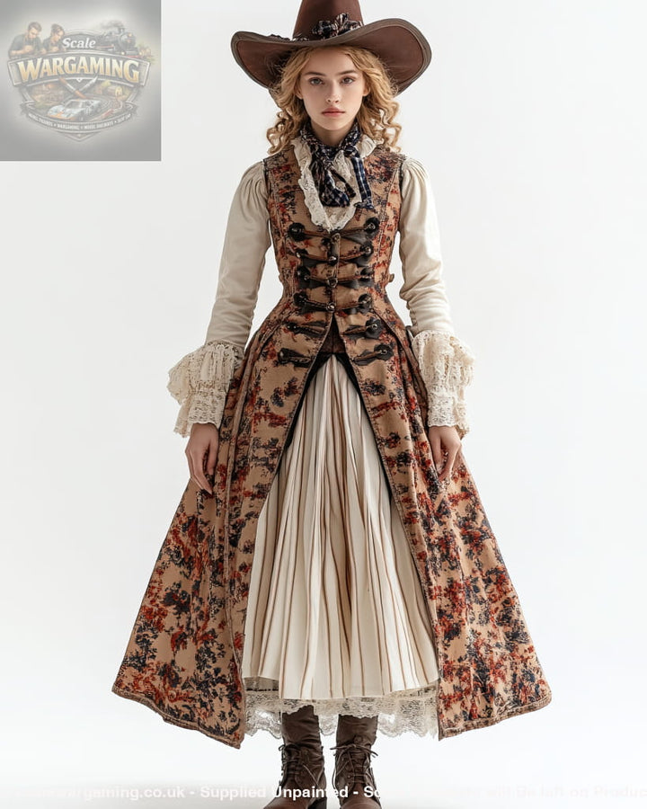 SW9281 Early American People Female 208 - Figure