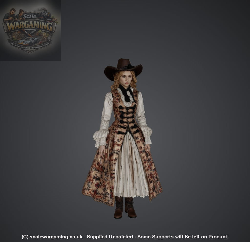SW9281 Early American People Female 208 - Figure