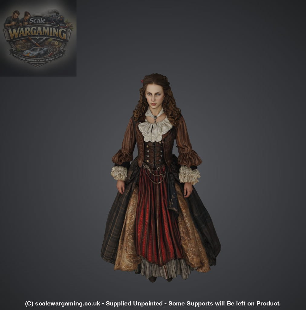 SW9281 Early American People Female 4 - Figure