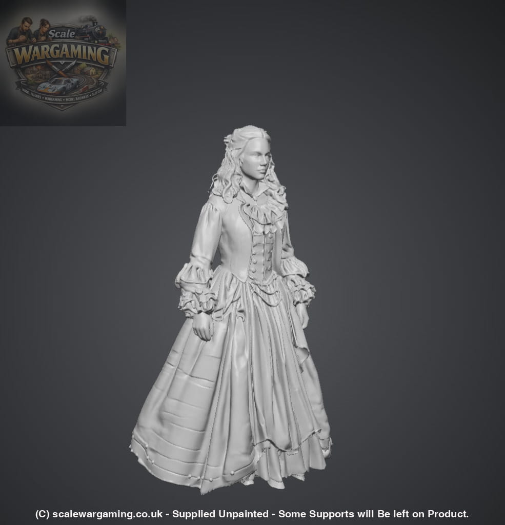 SW9281 Early American People Female 4 - Figure